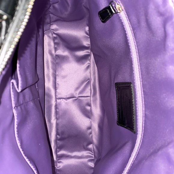 Coach Black Signature Poppy Oxford Tote - Picture 8 of 8